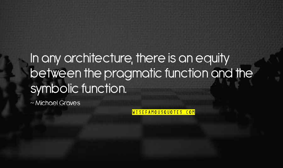 Parasympathomimetic Quotes By Michael Graves: In any architecture, there is an equity between