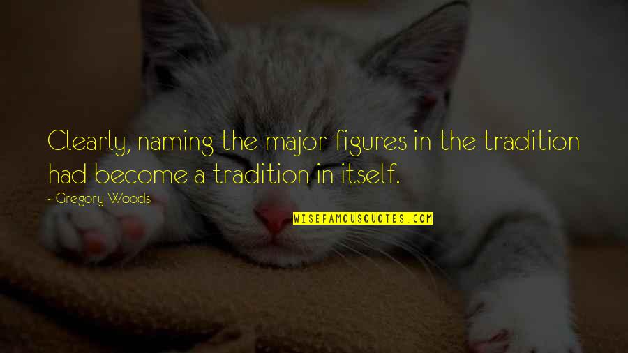 Parceret Quotes By Gregory Woods: Clearly, naming the major figures in the tradition