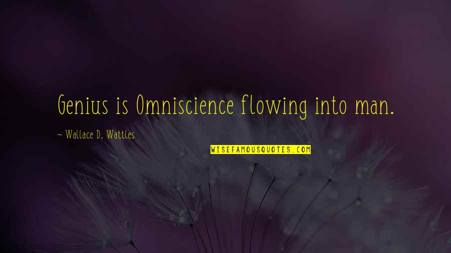 Parenthetical Citation Inside Quotes By Wallace D. Wattles: Genius is Omniscience flowing into man.