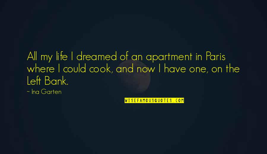 Parintii Cer Quotes By Ina Garten: All my life I dreamed of an apartment