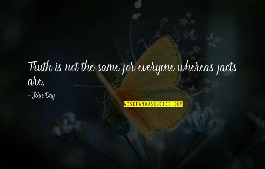Paris In Romeo And Juliet Quotes By John Day: Truth is not the same for everyone whereas