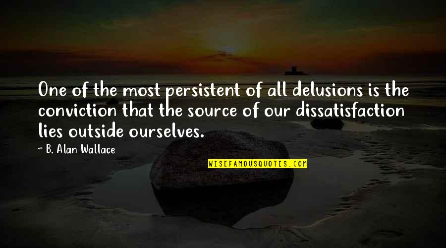 Paris Terrorist Attack Quotes By B. Alan Wallace: One of the most persistent of all delusions