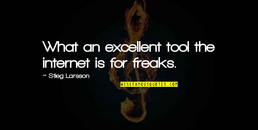 Parkovi Vara Din Quotes By Stieg Larsson: What an excellent tool the internet is for Parkovi Vara Din Quotes By Stieg Larsson: What an excellent tool the internet is for