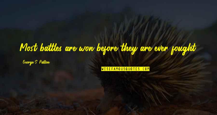 Parnika Construction Quotes By George S. Patton: Most battles are won before they are ever Parnika Construction Quotes By George S. Patton: Most battles are won before they are ever