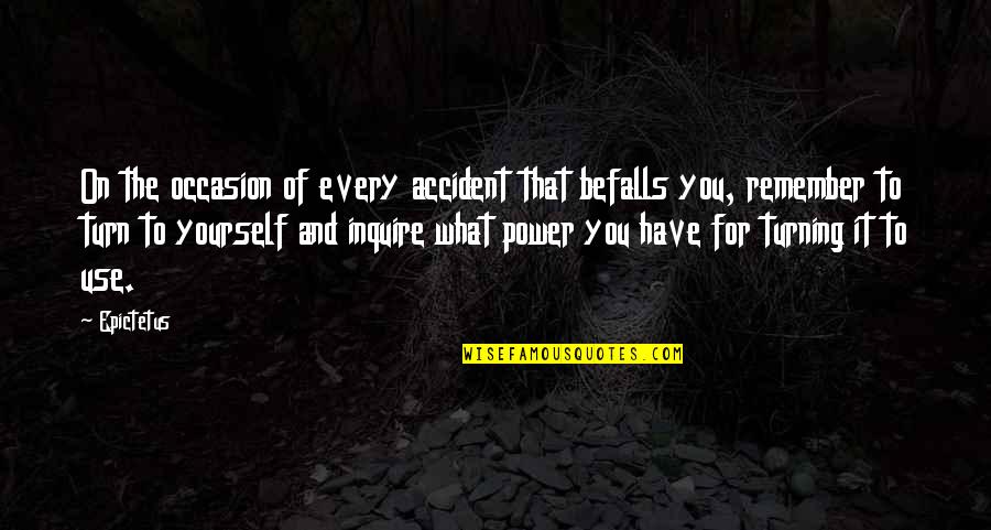 Parrucca Per Uomo Quotes By Epictetus: On the occasion of every accident that befalls Parrucca Per Uomo Quotes By Epictetus: On the occasion of every accident that befalls