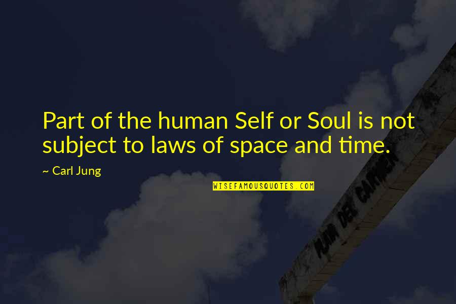 Part Time Quotes By Carl Jung: Part of the human Self or Soul is