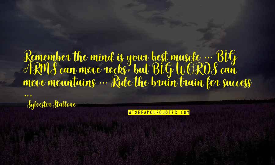 Participates Synonym Quotes By Sylvester Stallone: Remember the mind is your best muscle ...
