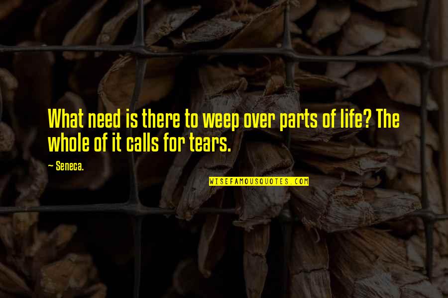Parts And Whole Quotes By Seneca.: What need is there to weep over parts