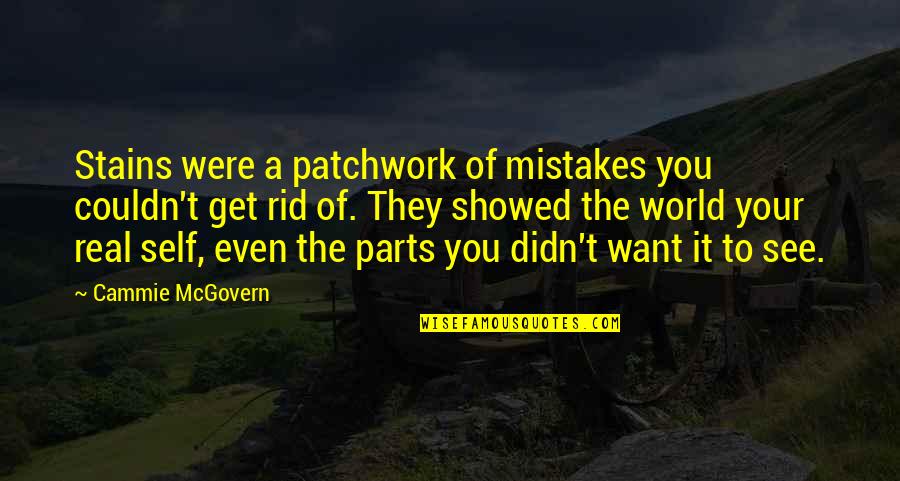 Parts Of Life Quotes By Cammie McGovern: Stains were a patchwork of mistakes you couldn't