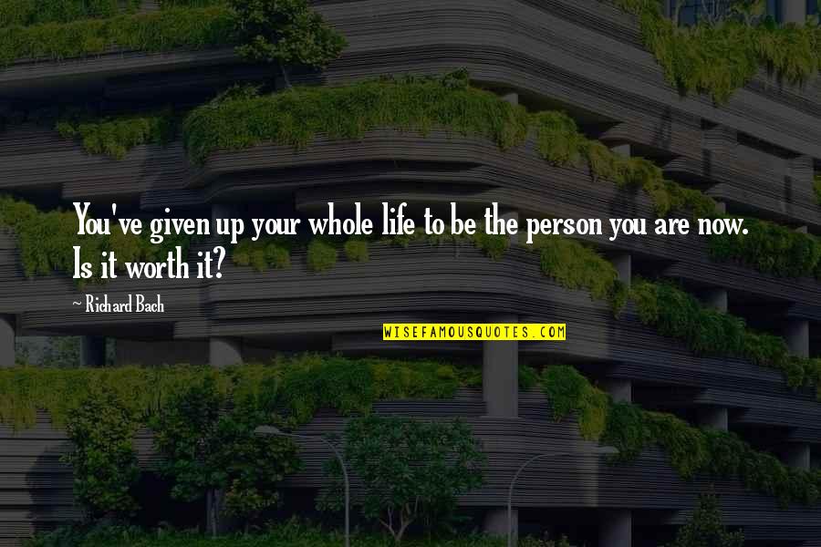 Party Mood Quotes By Richard Bach: You've given up your whole life to be