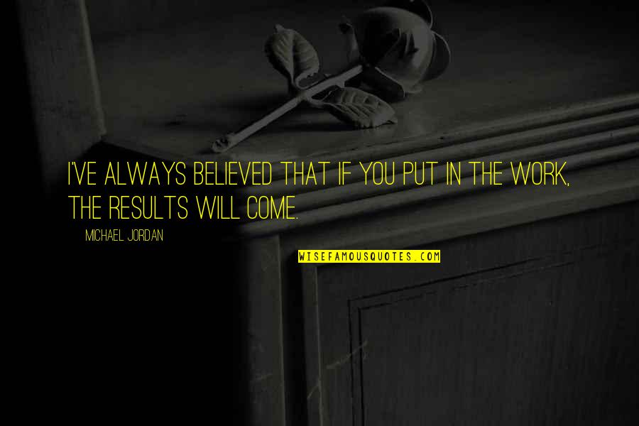 Parvulario Significa Quotes By Michael Jordan: I've always believed that if you put in