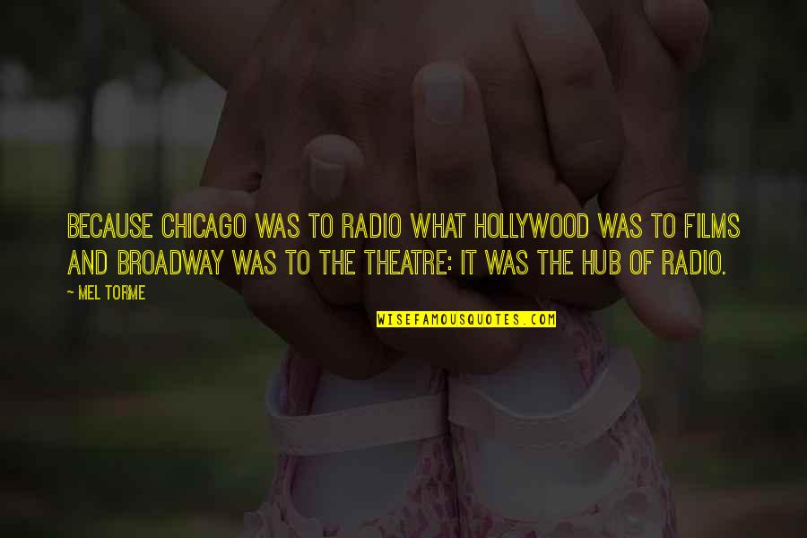 Paseo Para Recordar Quotes By Mel Torme: Because Chicago was to radio what Hollywood was