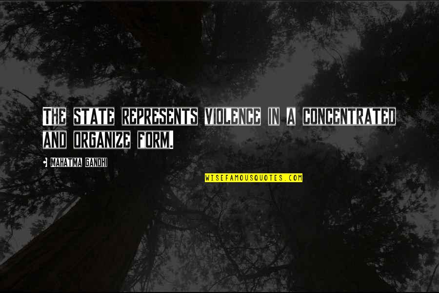 Pasodoble Gallito Quotes By Mahatma Gandhi: The state represents violence in a concentrated and Pasodoble Gallito Quotes By Mahatma Gandhi: The state represents violence in a concentrated and
