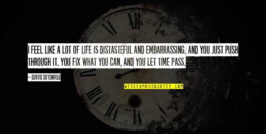 Pass Through It Quotes By Curtis Sittenfeld: I feel like a lot of life is Pass Through It Quotes By Curtis Sittenfeld: I feel like a lot of life is