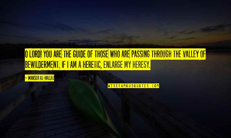 Passing Through Quotes By Mansur Al-Hallaj: O Lord! You are the guide of those