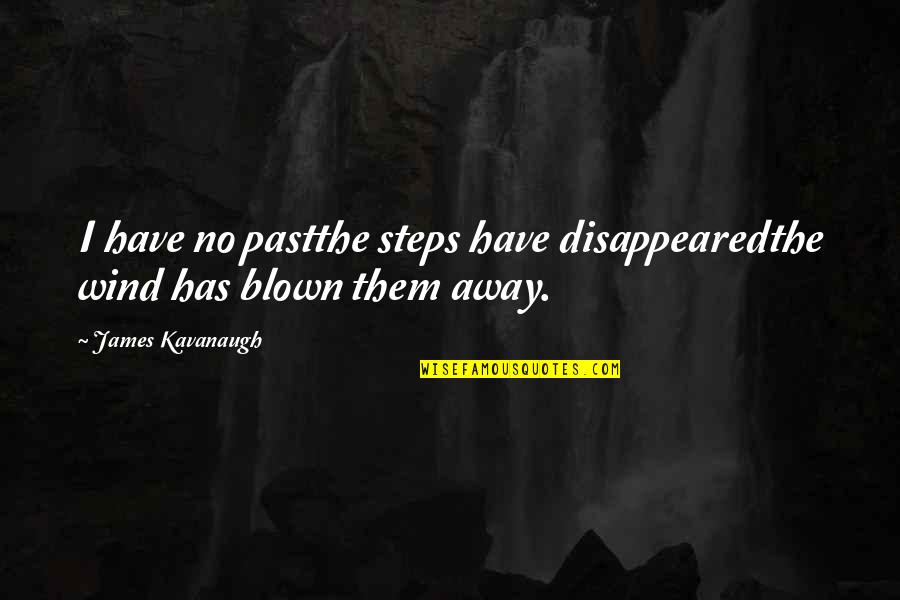 Past Away Quotes By James Kavanaugh: I have no pastthe steps have disappearedthe wind