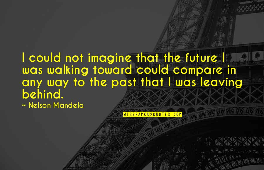 Past Behind Us Quotes By Nelson Mandela: I could not imagine that the future I