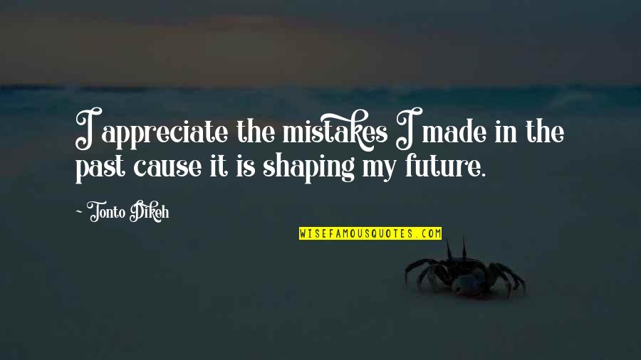 Past Mistakes Future Quotes By Tonto Dikeh: I appreciate the mistakes I made in the