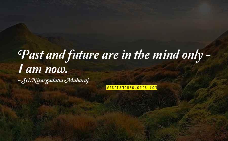 Past Now And Future Quotes By Sri Nisargadatta Maharaj: Past and future are in the mind only Past Now And Future Quotes By Sri Nisargadatta Maharaj: Past and future are in the mind only