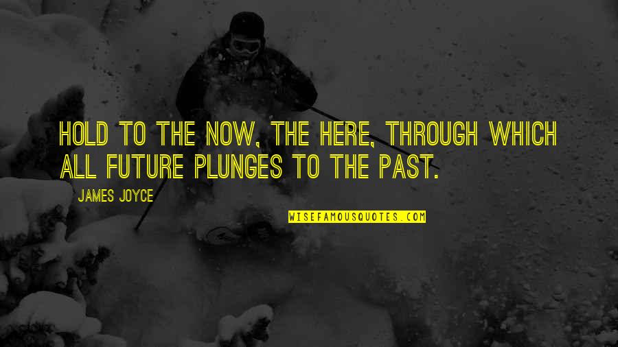 Past Now Future Quotes By James Joyce: Hold to the now, the here, through which