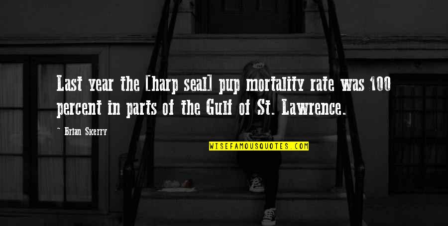Pastance Quotes By Brian Skerry: Last year the [harp seal] pup mortality rate