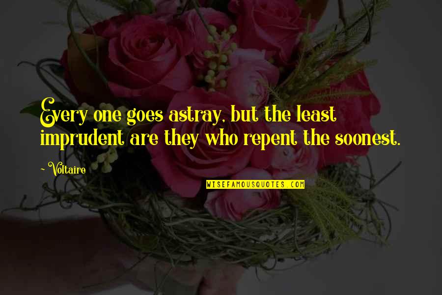 Pastrovich Yachts Quotes By Voltaire: Every one goes astray, but the least imprudent