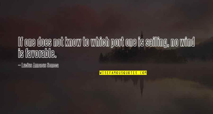 Pastry Lover Quotes By Lucius Annaeus Seneca: If one does not know to which port