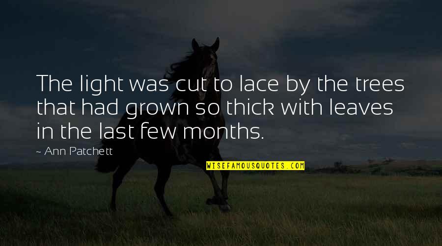 Patchett Ann Quotes By Ann Patchett: The light was cut to lace by the Patchett Ann Quotes By Ann Patchett: The light was cut to lace by the