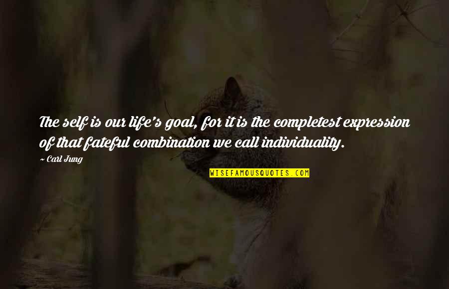Patels Tampa Quotes By Carl Jung: The self is our life's goal, for it Patels Tampa Quotes By Carl Jung: The self is our life's goal, for it