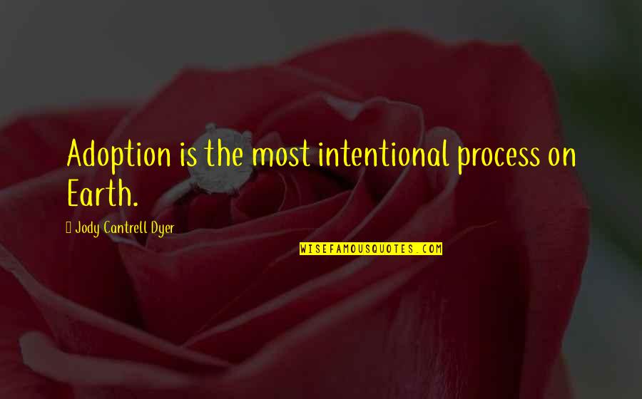 Patience At Work Quotes By Jody Cantrell Dyer: Adoption is the most intentional process on Earth. Patience At Work Quotes By Jody Cantrell Dyer: Adoption is the most intentional process on Earth.