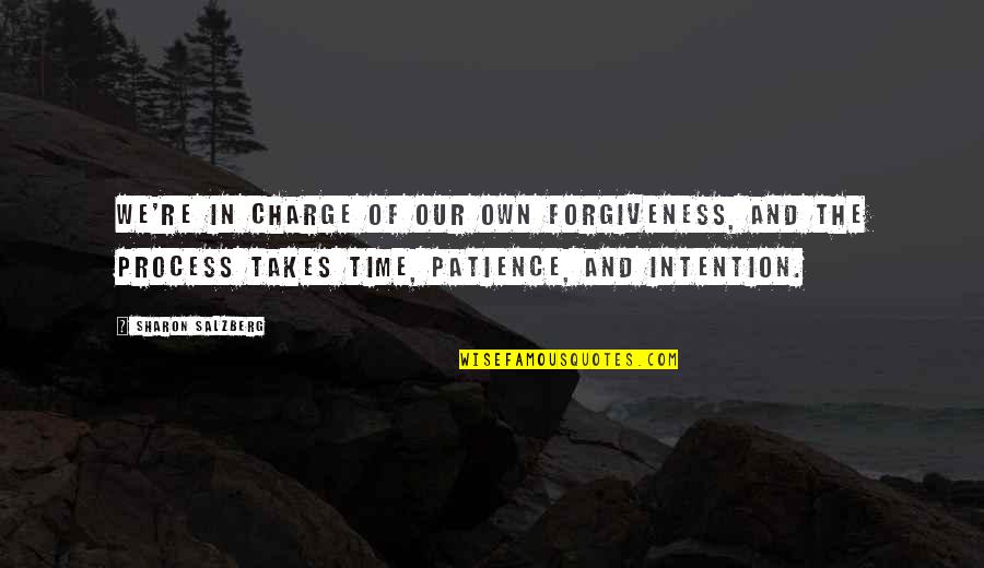 Patience Takes Time Quotes By Sharon Salzberg: We're in charge of our own forgiveness, and