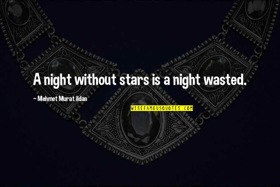 Patient Teacher Quote Quotes By Mehmet Murat Ildan: A night without stars is a night wasted.