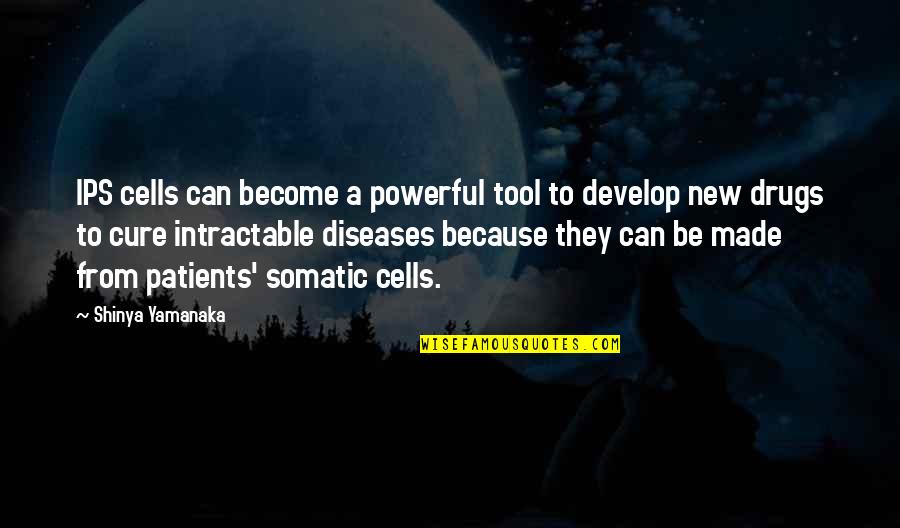 Patients Quotes By Shinya Yamanaka: IPS cells can become a powerful tool to