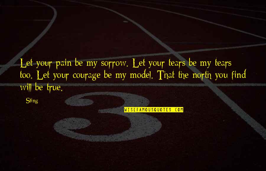 Patiline Quotes By Sting: Let your pain be my sorrow. Let your Patiline Quotes By Sting: Let your pain be my sorrow. Let your