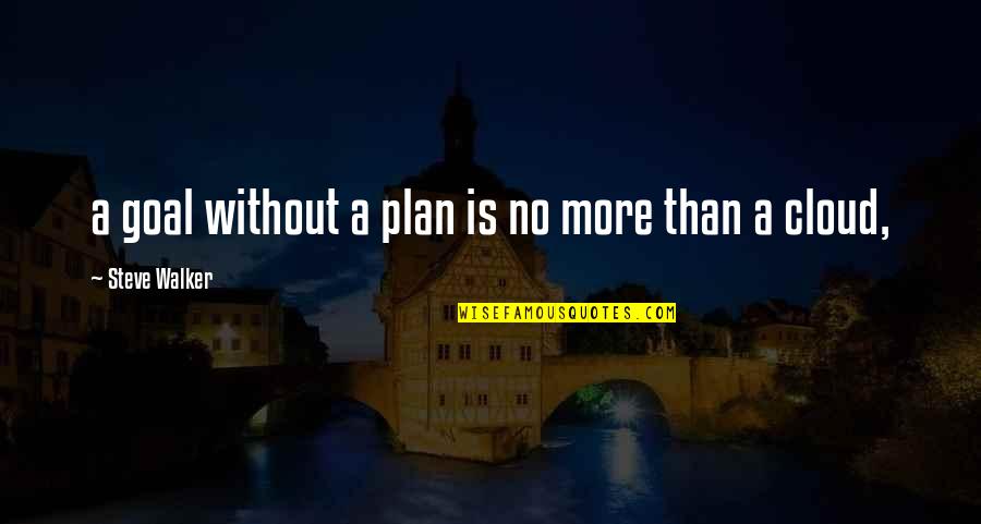 Patria Courage Quotes By Steve Walker: a goal without a plan is no more