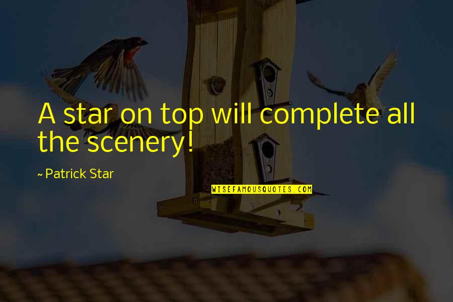 Patrick Star Quotes By Patrick Star: A star on top will complete all the Patrick Star Quotes By Patrick Star: A star on top will complete all the