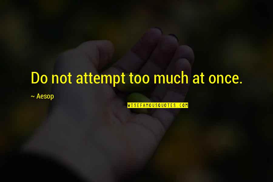 Pattarasaya Kreursuwansiri Quotes By Aesop: Do not attempt too much at once. Pattarasaya Kreursuwansiri Quotes By Aesop: Do not attempt too much at once.