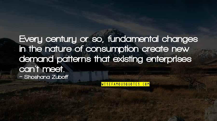 Patterns In Nature Quotes By Shoshana Zuboff: Every century or so, fundamental changes in the