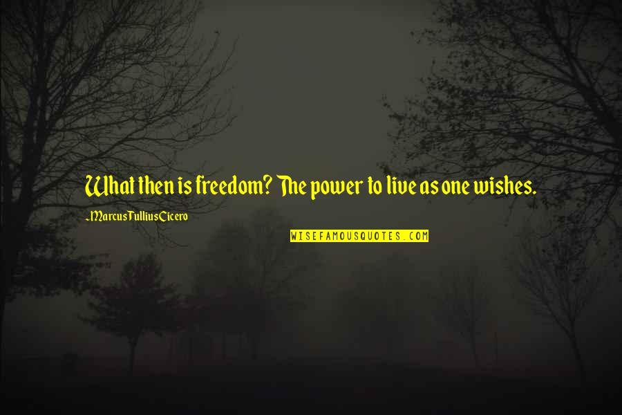 Patusan Fine Quotes By Marcus Tullius Cicero: What then is freedom? The power to live Patusan Fine Quotes By Marcus Tullius Cicero: What then is freedom? The power to live