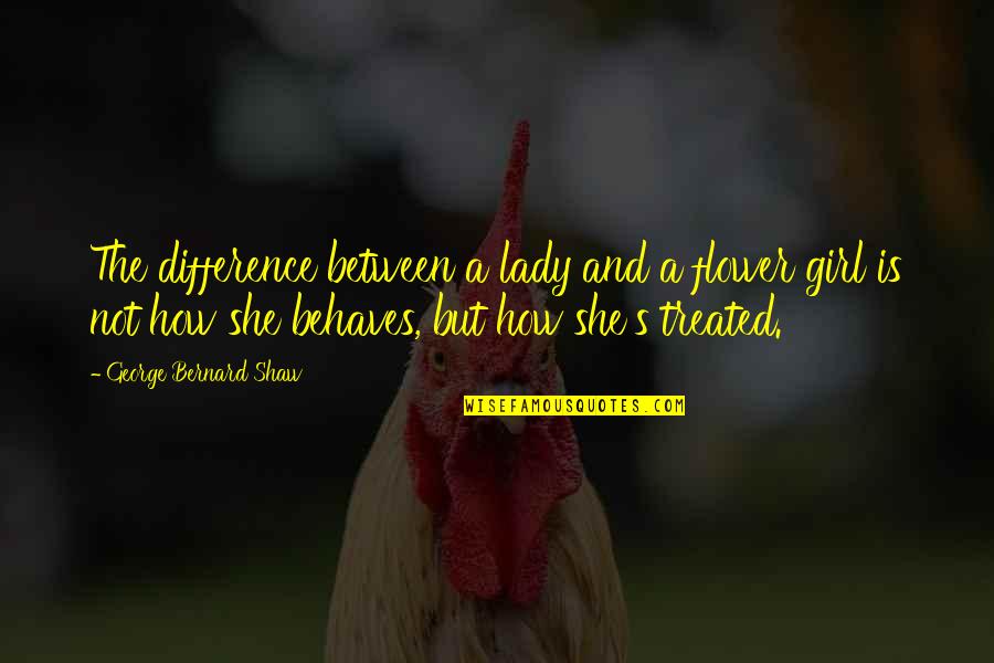 Paul Blart Mall Cop 2009 Quotes By George Bernard Shaw: The difference between a lady and a flower Paul Blart Mall Cop 2009 Quotes By George Bernard Shaw: The difference between a lady and a flower
