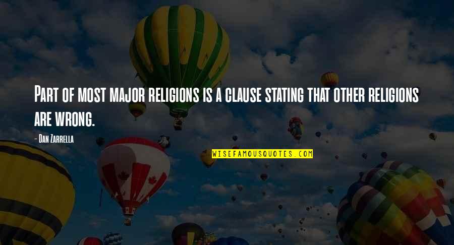 Paul Cardall Quotes By Dan Zarrella: Part of most major religions is a clause