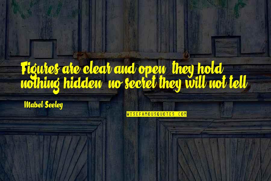 Paul Copan Quotes By Mabel Seeley: Figures are clear and open, they hold nothing