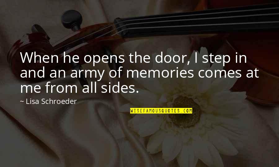 Paul Hawken Good Management Quotes By Lisa Schroeder: When he opens the door, I step in Paul Hawken Good Management Quotes By Lisa Schroeder: When he opens the door, I step in