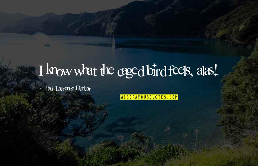 Paul Laurence Dunbar Quotes By Paul Laurence Dunbar: I know what the caged bird feels, alas! Paul Laurence Dunbar Quotes By Paul Laurence Dunbar: I know what the caged bird feels, alas!