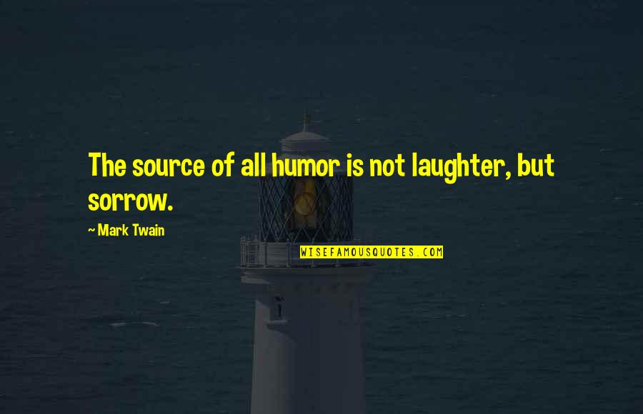 Paul Louis Lampert Quotes By Mark Twain: The source of all humor is not laughter,