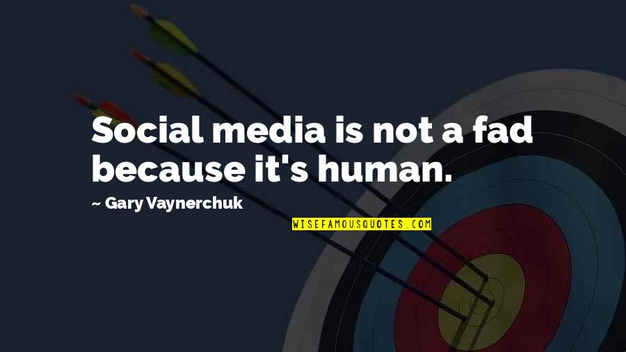 Paul Nitze Quotes By Gary Vaynerchuk: Social media is not a fad because it's