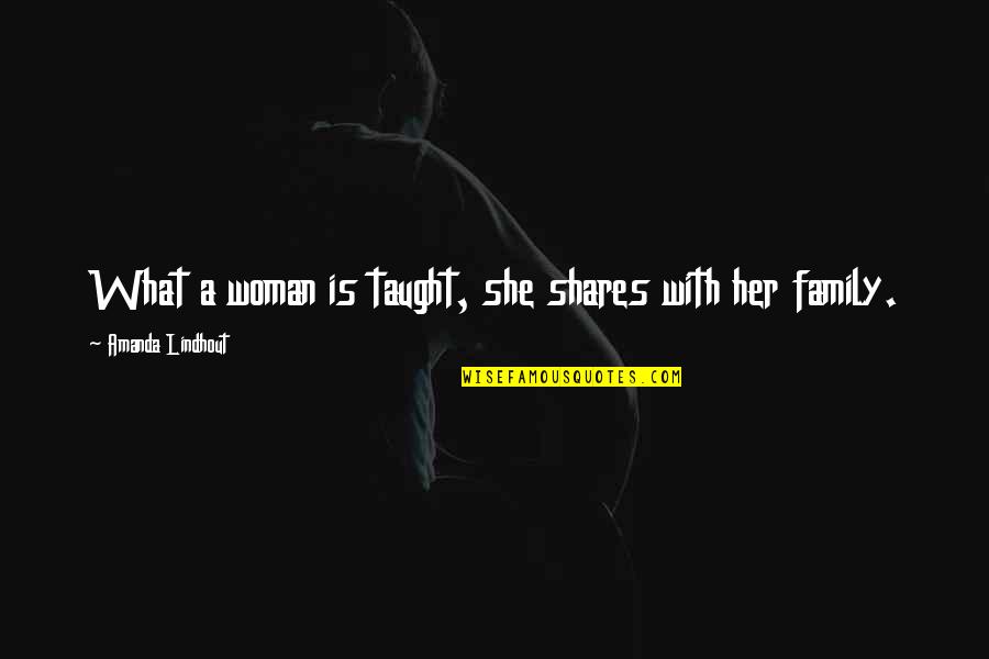 Paul Saladino Quotes By Amanda Lindhout: What a woman is taught, she shares with