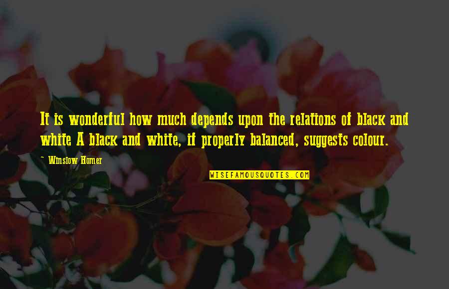 Paul Warfield Quotes By Winslow Homer: It is wonderful how much depends upon the