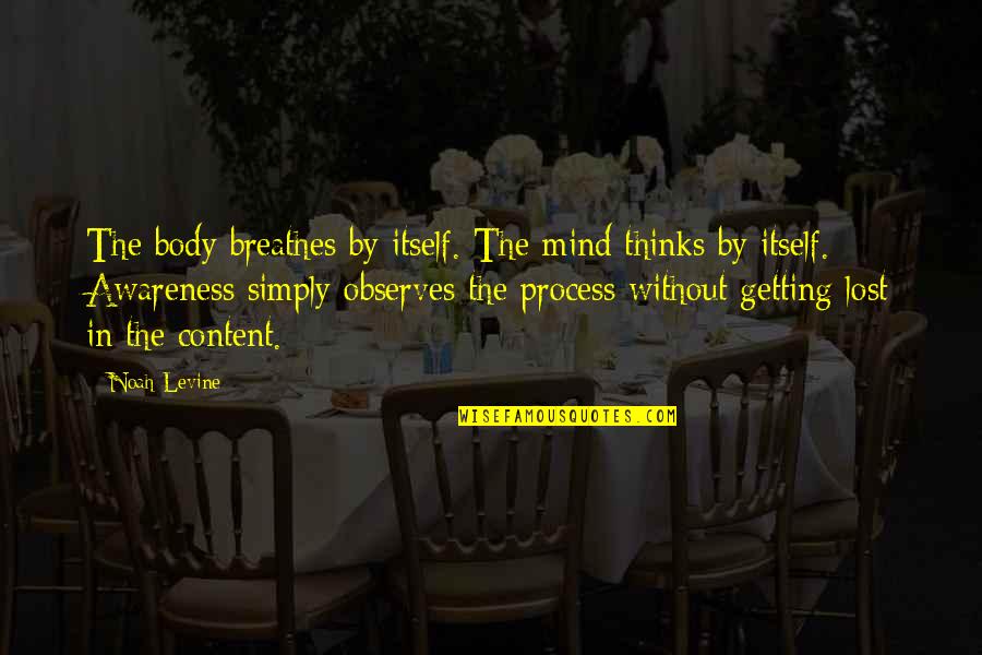 Paula Isabel Allende Quotes By Noah Levine: The body breathes by itself. The mind thinks