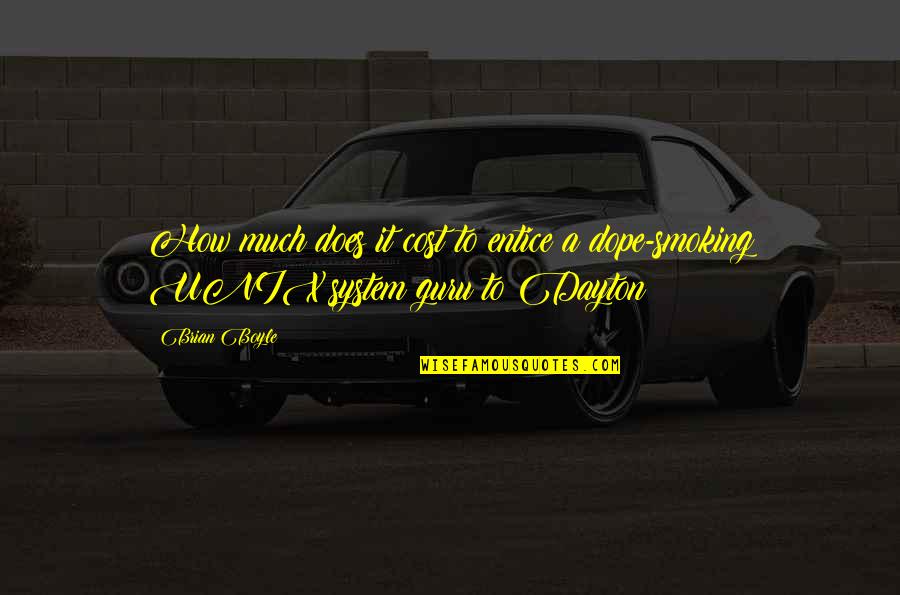 Paulinus Eichie Quotes By Brian Boyle: How much does it cost to entice a